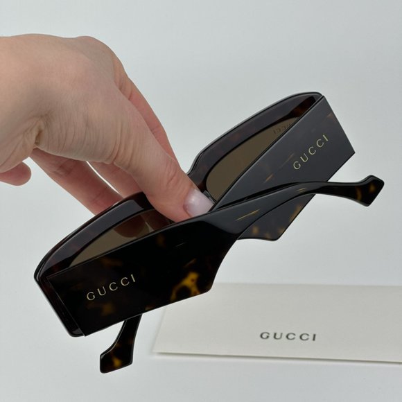 Gucci GG1426S 002 BRAND NEW Sunglasses Dark Havana Brown  display picture 2
